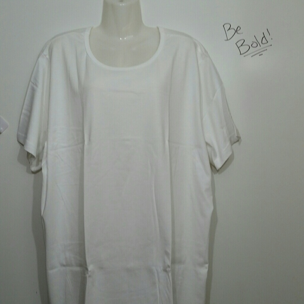 Woman Within plus size 2x white shirt NWOT
